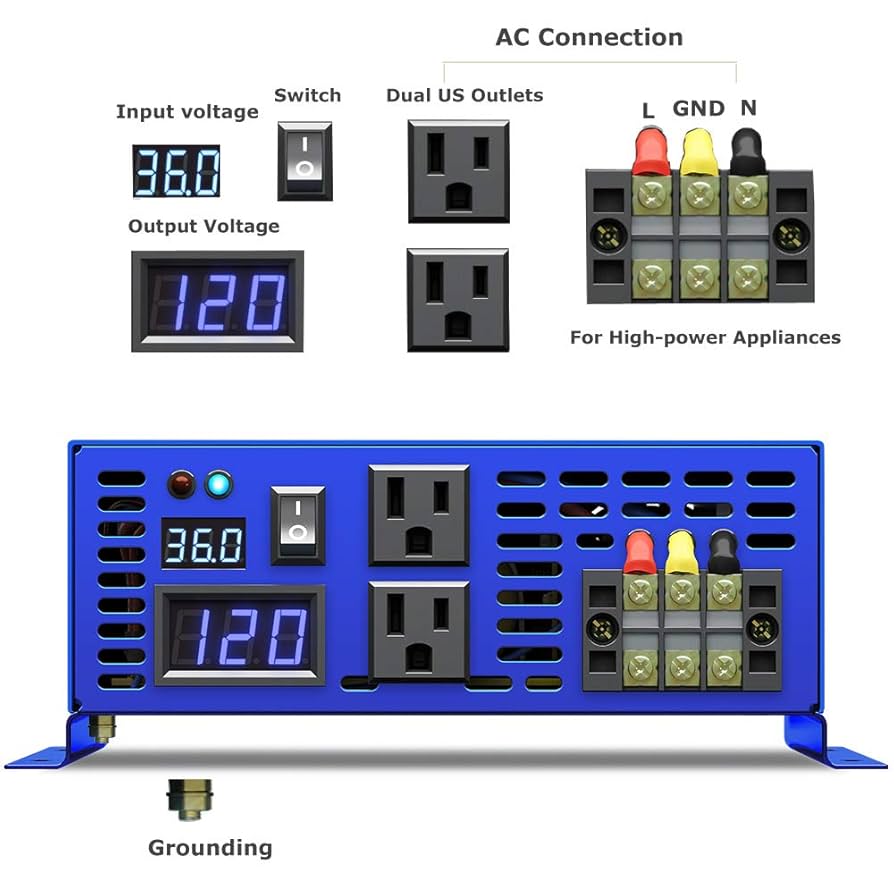 パワーインバーター3000w Amazon.co.jp: XYZ INVT 3000W 正弦波インバーター - 36V DC